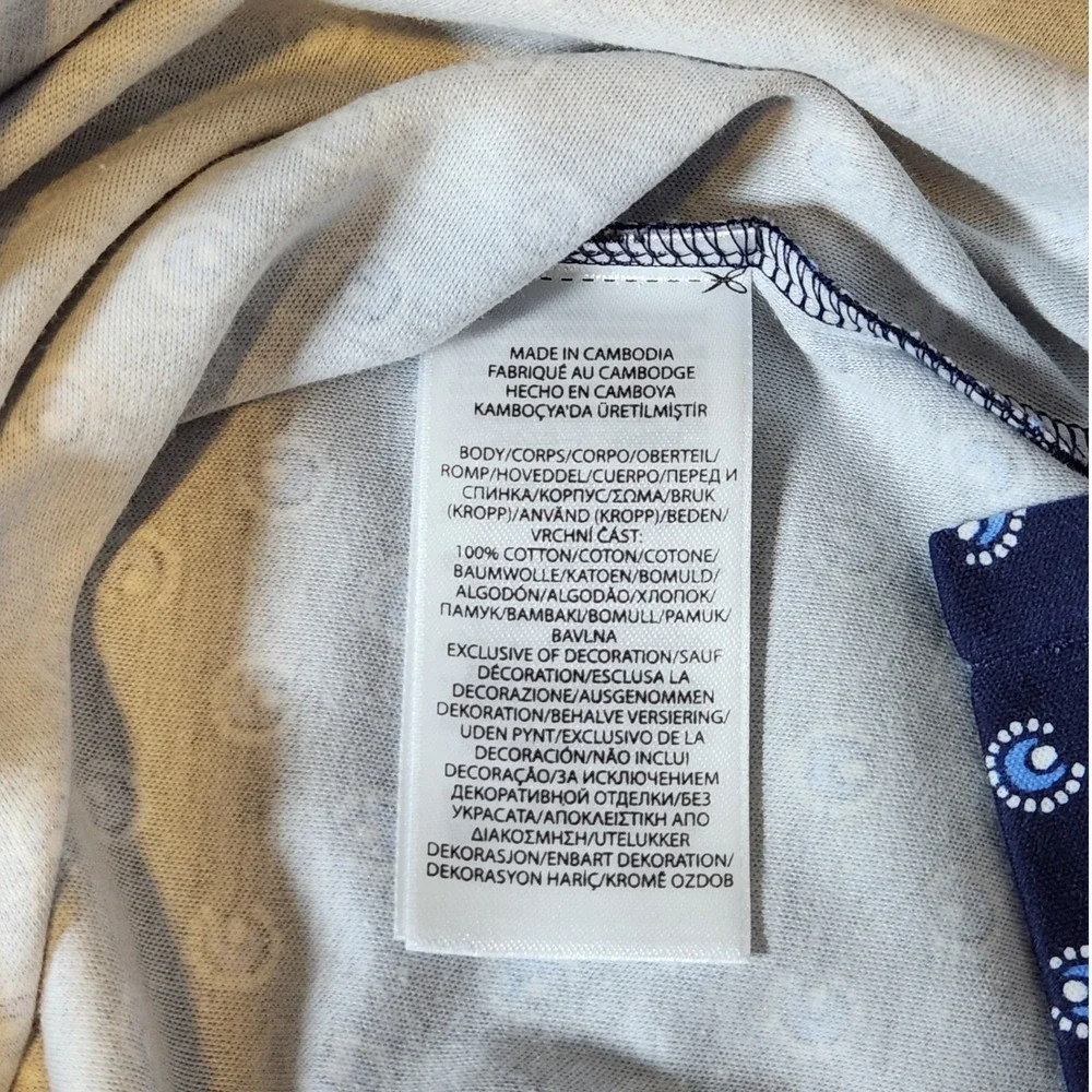 NWT Polo Ralph Lauren Men Blue Horseshoe Medallion Print Polo Shirt XXL /‎ 2XL
